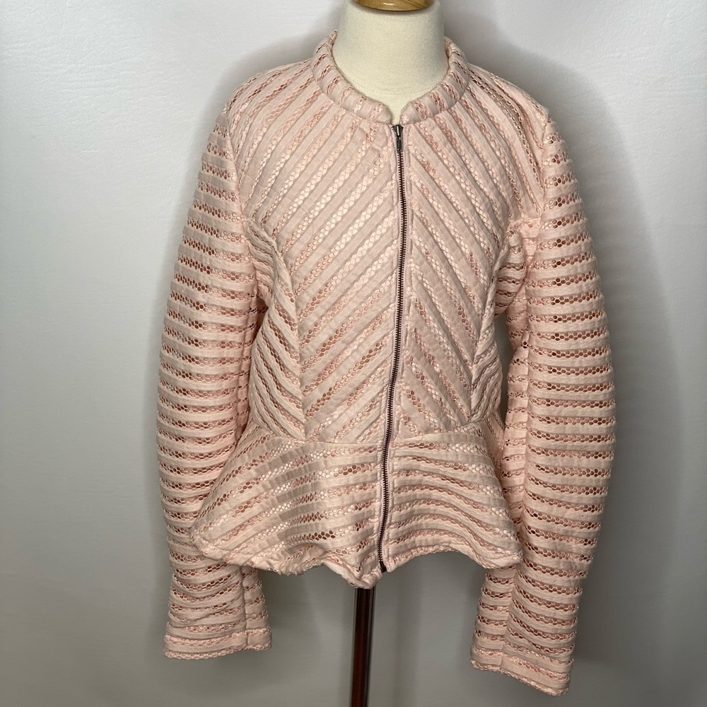Bardot junior girls peplum zip jacket Sz 14